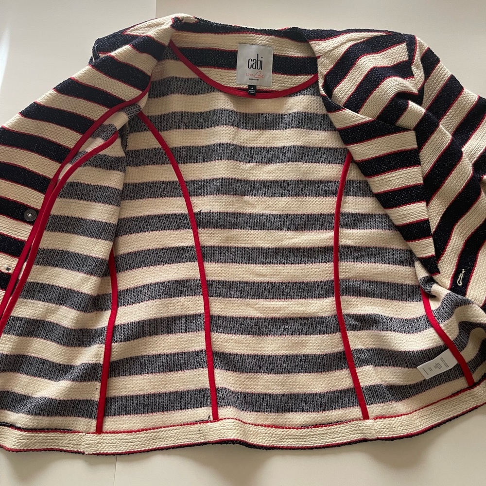 CAbi Striped Cruise Jacket - Love Carol Collection - Picture 7 of 15